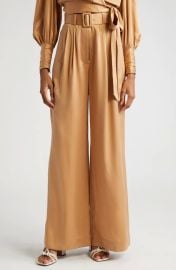 Zimmermann Long Sleeve Silk Wrap Top and Pants at Nordstrom