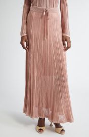 Zimmermann Lucky Metallic Rib Maxi Skirt at Nordstrom