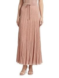 Zimmermann Lucky Pleated Metallic Maxi Skirt at Saks Fifth Avenue