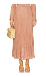 Zimmermann Lucky Skirt In Metallic Pink at Revolve