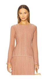 Zimmermann Lucky Top In Metallic Pink at Revolve