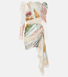 Zimmermann Luminosity Lace Drape Minidress at Mytheresa