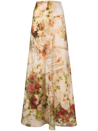 Zimmermann Luminosity silk organza maxi skirt at Farfetch