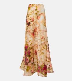 Zimmermann Luminosity silk organza maxi skirt at Mytheresa