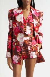 Zimmermann Luna Printed Drill Blazer at Nordstrom