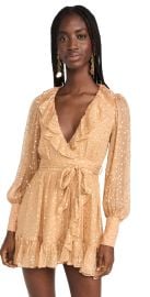 Zimmermann Lurex Wrap Mini Dress at Shopbop