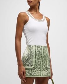 Zimmermann Matchmaker Embellished Tank Top at Neiman Marcus