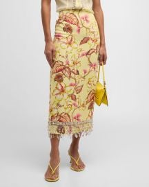 Zimmermann Matchmaker Floral Diamante Skirt at Neiman Marcus