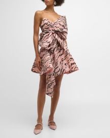 Zimmermann Matchmaker Strapless Bow Mini Dress at Neiman Marcus