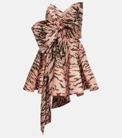 Zimmermann Matchmaker Strapless Bow Mini Dress at Mytheresa