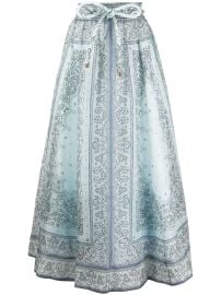 Zimmermann Matchmaker printed midi skirt at Farfetch