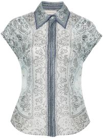 Zimmermann Matchmaker short sleeved blouse at Farfetch