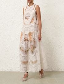 Zimmermann Natura Lace Patch Tank Dress at Zimmermann