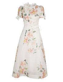 Zimmermann Natura Liftoff Flower Midi Dress at Zimmermann