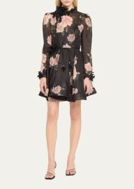 Zimmermann Natura Liftoff Flower Mini Dress - at Bergdorf Goodman