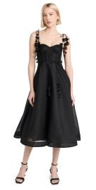 Zimmermann Natura Midi Corset Dress Black 3 at Shopbop