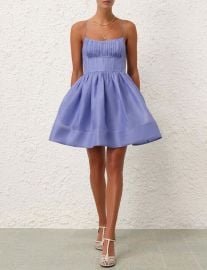 Zimmermann Natura Ruched Mini Dress at Zimmermann