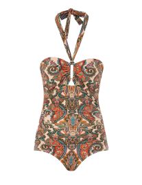 Zimmermann Ottie Wide Link paisley swimsuit at Zimmermann