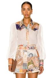 Zimmermann Patch Shirt in Spliced FWRD at FWRD