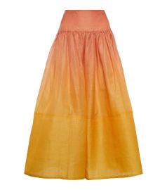 Zimmermann Postcard organza midi skirt at Mytheresa