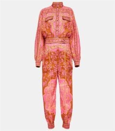 Zimmermann Raie floral cotton jumpsuit at Mytheresa