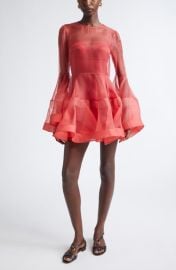 Zimmermann Rebellion Lantern Silk Organza Minidress at Nordstrom