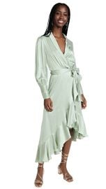 Zimmermann Silk Wrap Midi Dress at Shopbop