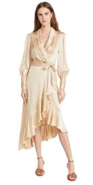 Zimmermann Silk Wrap Midi Dress at Shopbop