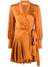 Zimmermann Silk Wrap Mini Dress - Farfetch at Farfetch