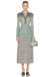 Zimmermann Story 1 Mouline Polo Midi Dress in Teal Multi FWRD at FWRD