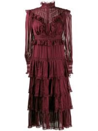 Zimmermann Striped Ruffle Midi Dress - Farfetch at Farfetch