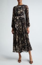Zimmermann Sunray Long Sleeve Pleated Midi Dress at Nordstrom