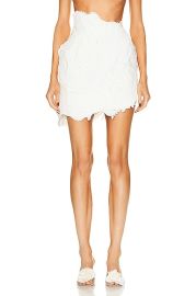 Zimmermann Tama Filigree Skirt in Ivory FWRD at FWRD