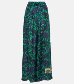 Zimmermann Tiggy appliqu d paisley print silk wide leg pants at Mytheresa