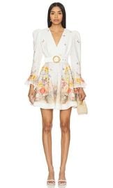 Zimmermann Tranquility Mini Dress In Red Butterflies at Revolve