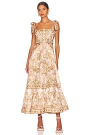 Zimmermann Tropical Print Picnic Linen Maxi Dress at Revolve