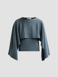 Zimmermann Valiant Wool Draped Sweater | Saks Fifth Avenue at Saks Fifth Avenue