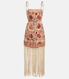 Zimmermann Vitali Fringe linen minidress at Mytheresa