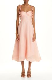 Zimmermann Wonderland Linen Silk Corset Dress at Nordstrom