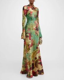 Zimmermann Wonderland Printed Slip Dress at Neiman Marcus