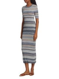 Zimmermann Wonderland Striped Rib Knit Midi Dress at Saks Off 5th