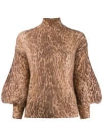 Zimmermann leopard print sweater leopard print sweater at Farfetch