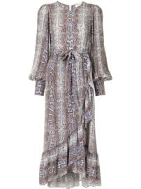 Zimmermann snakeskin-print Wrap Dress - Farfetch at Farfetch