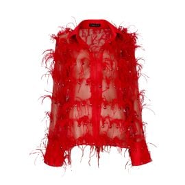 Zina Feather Crystal Shirt at OnaLAJA