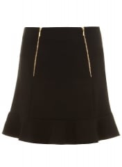 Zip Detail Skirt at Dorothy Perkins