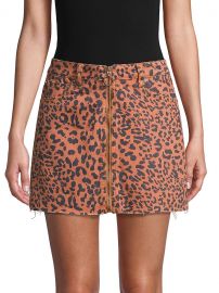 Zip It Up Print Miniskirt by Free People at Saks Off 5th