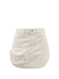 Zip-Pocket Cotton-Canvas Mini Skirt by The Attico at Matches