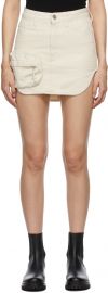 Zip-Pocket Cotton-Canvas Mini Skirt by The Attico at Ssense