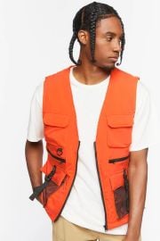  Zip Up Utility Vest at Forever 21