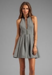 Zip front dress by T by Alexander Wang at Revolve